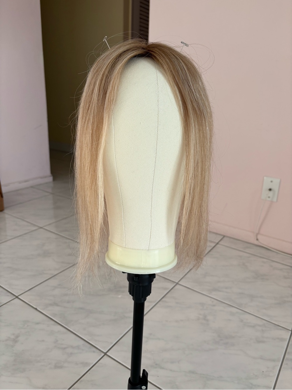 Natural Blonde Clip-In Topper - Lightweight Blonde Hairpiece - Picture 13 of 16